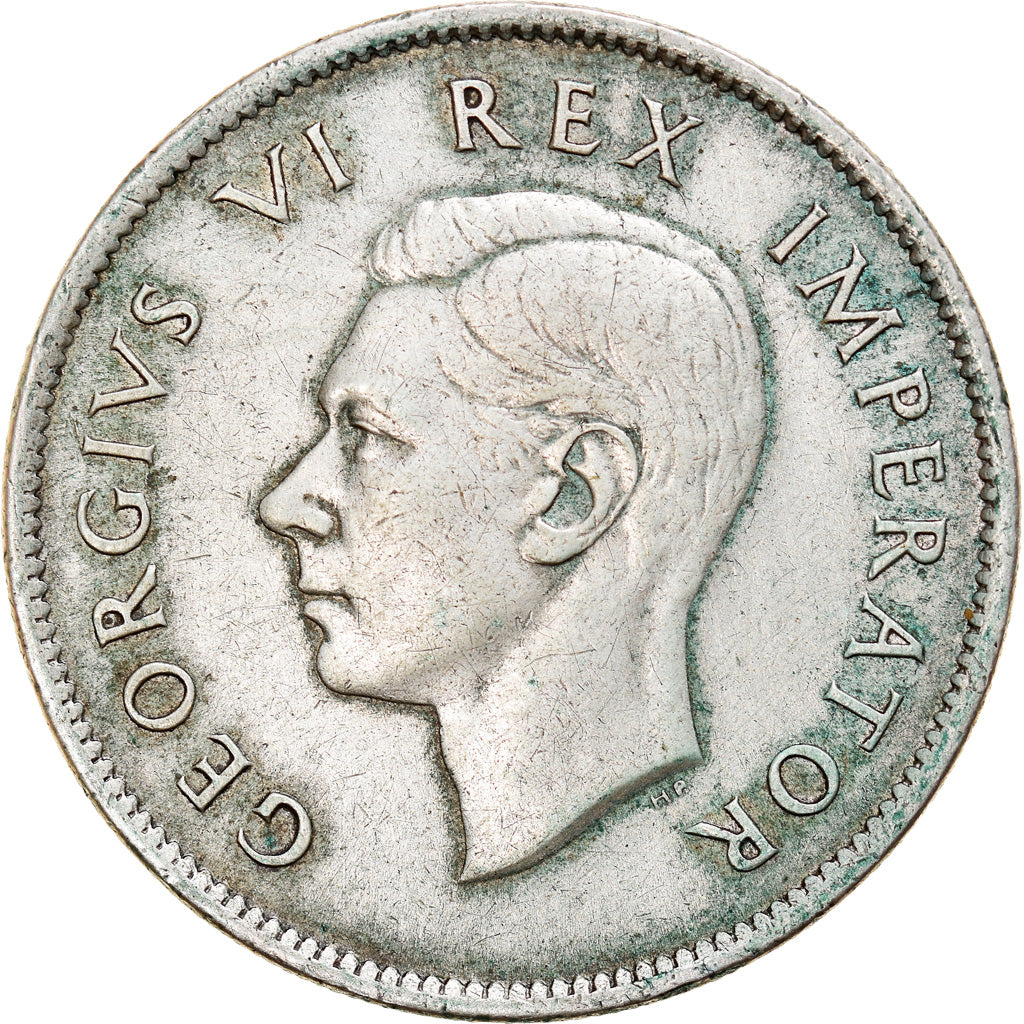 Coin, South Africa, George VI, 2 Shillings, 1942, EF(40-45), Silver, KM:29