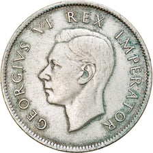 Coin, South Africa, George VI, 2 Shillings, 1942, EF(40-45), Silver, KM:29