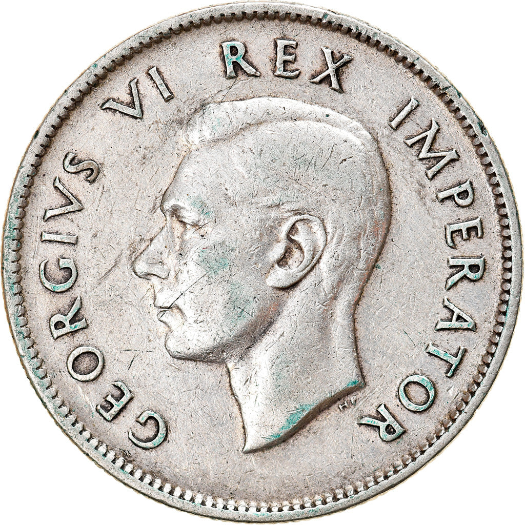 Münze, Südafrika, George VI, 2 Shillings, 1943, Pretoria, SS, Silber, KM:29