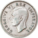 Moneda, Sudáfrica, George VI, 2 Shillings, 1943, Pretoria, MBC, Plata, KM:29