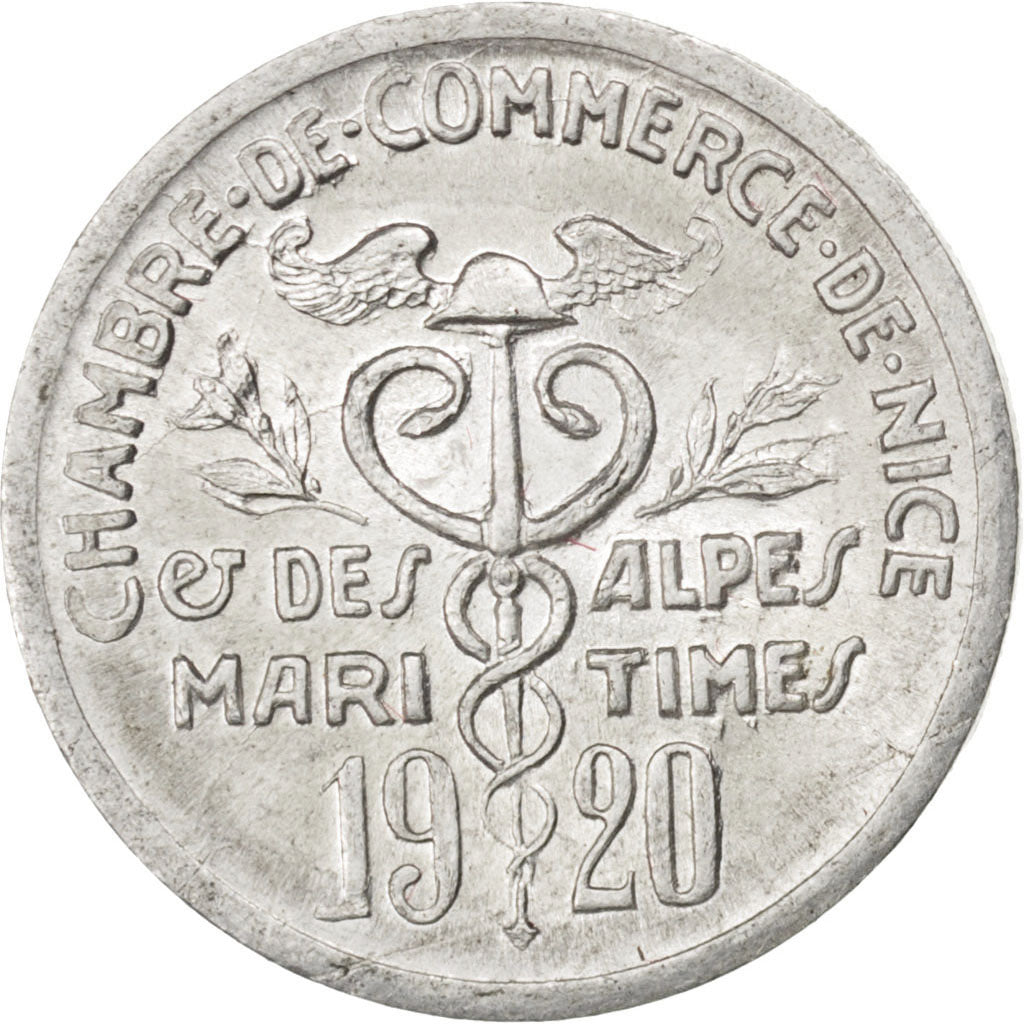 France, 5 Centimes, 1920, AU(55-58), Aluminium, Elie #10.1, 0.91
