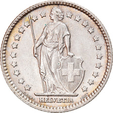 Coin, Switzerland, Franc, 1907, Bern, AU(50-53), Silver, KM:24