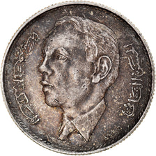 Moneta, Maroko, al-Hassan II, 5 Dirhams, 1965, Paris, AU(50-53), Srebro, KM:57