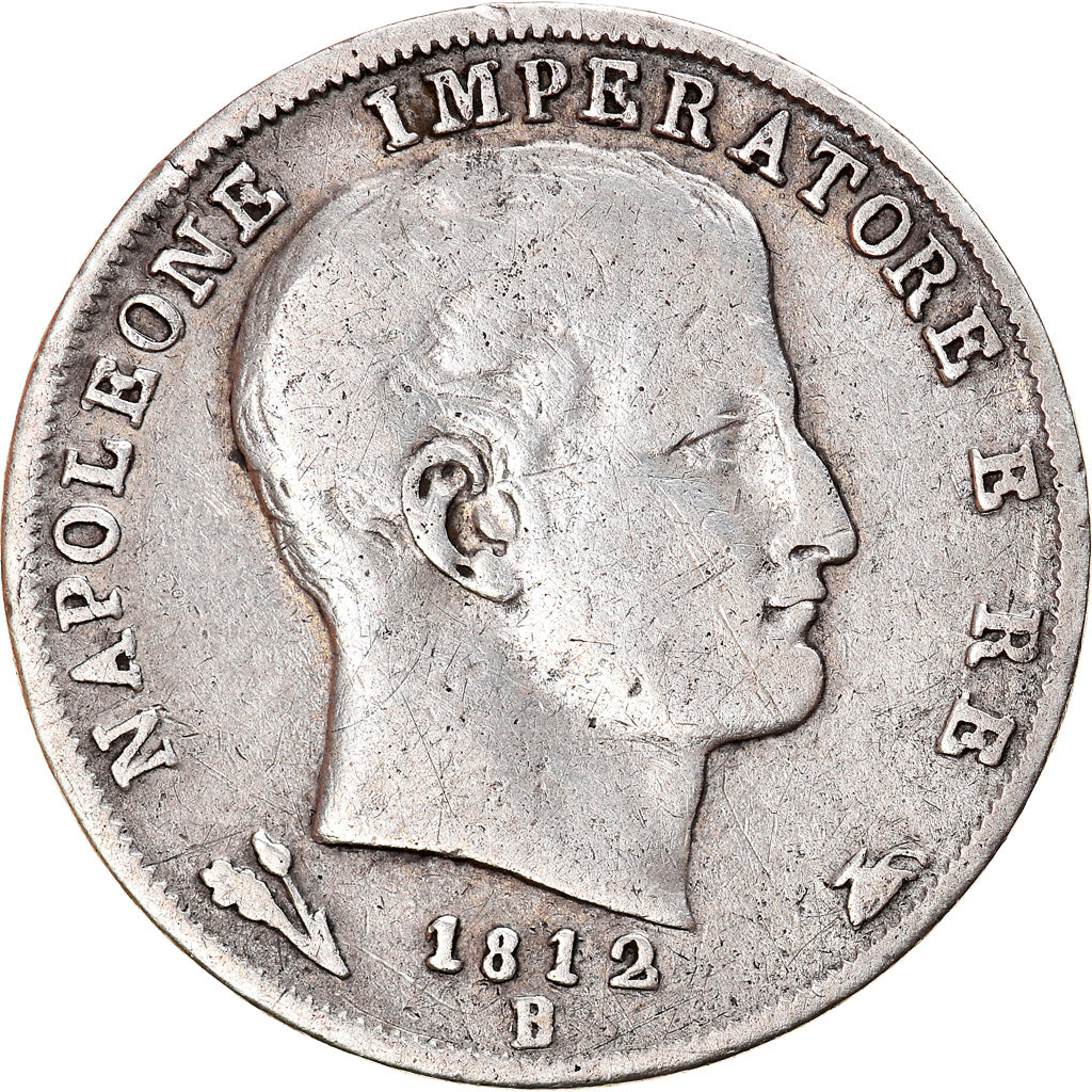 Moneta, STATI ITALIANI, KINGDOM OF NAPOLEON, Napoleon I, Lira, 1812, Bologna