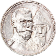 Coin, Russia, Nicholas II, Rouble, 1913, St. Petersburg, AU(50-53), Silver
