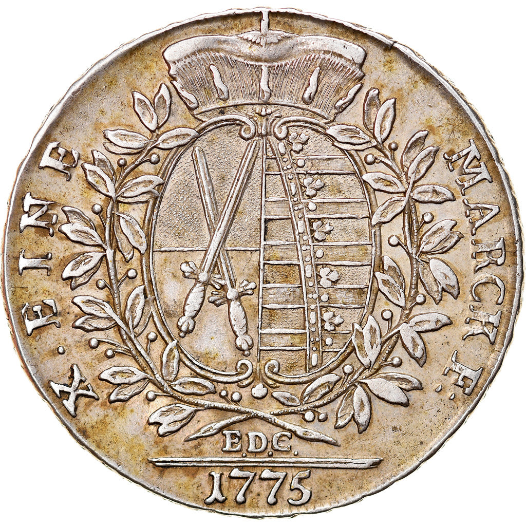 Coin, German States, SAXONY-ALBERTINE, Friedrich August III, Thaler, 1775, EDC