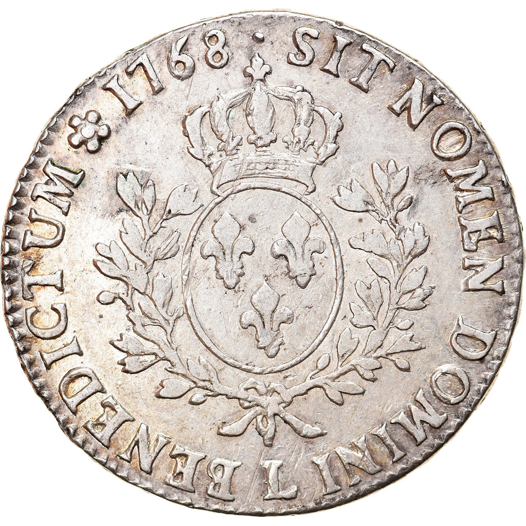 Moneda, Francia, Louis XV, Écu au bandeau, Ecu, 1768, Bayonne, BC+, Plata