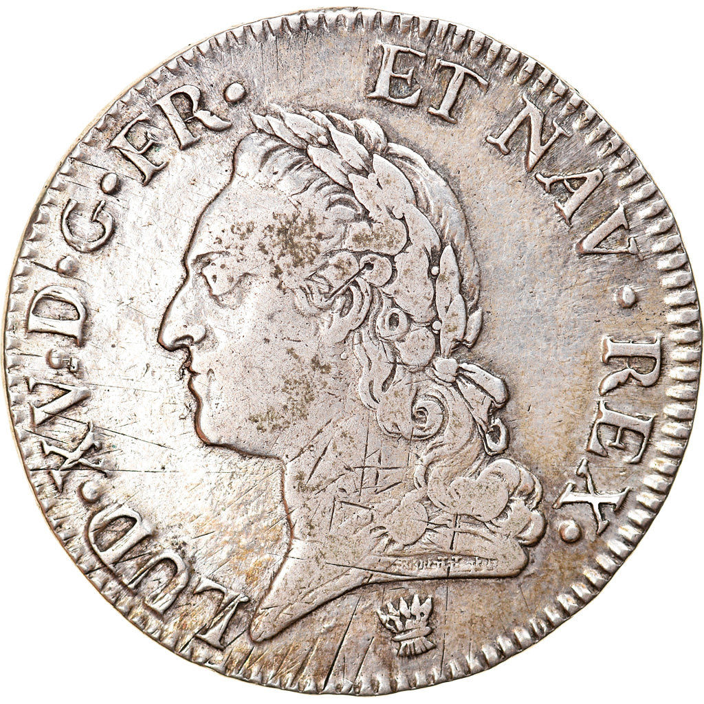 Moneta, Francia, Louis XV, Écu à la vieille tête, Ecu, 1774, Limoges, MB+
