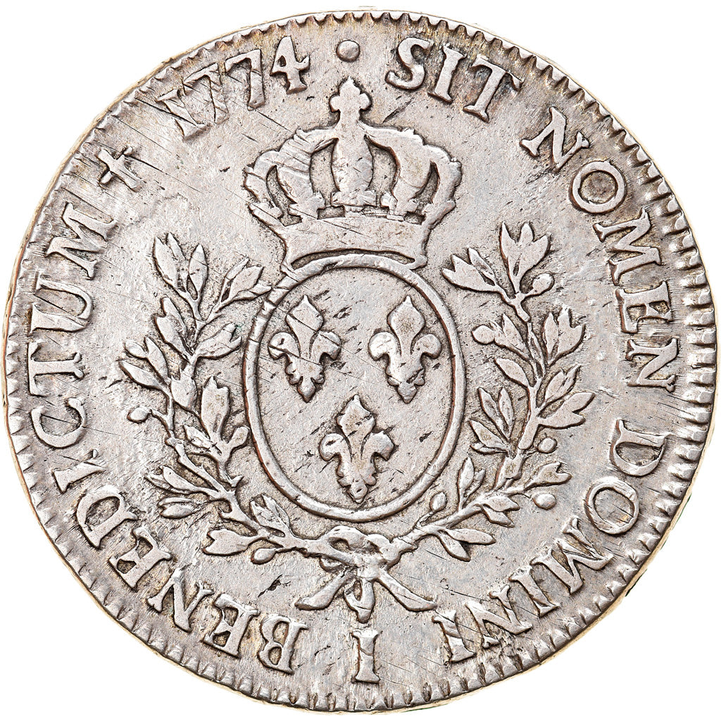 Moneta, Francia, Louis XV, Écu à la vieille tête, Ecu, 1774, Limoges, MB+