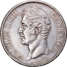 Moneda, Francia, Charles X, 5 Francs, 1830, Paris, EBC, Plata, KM:728.1