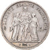 Moeda, França, Hercule, 5 Francs, 1848, Paris, EF(40-45), Prata, KM:756.1