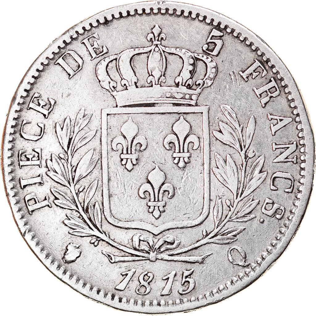 Coin, France, Napoléon I, 5 Francs, 1815, Perpignan, VF(30-35), Silver