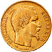 Moeda, França, Napoleon III, Napoléon III, 20 Francs, 1855, Lyon, VF(30-35)