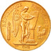 Moneda, Francia, Génie, 100 Francs, 1886, Paris, MBC+, Oro, KM:832