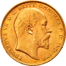 Coin, Australia, Edward VII, Sovereign, 1910, Sydney, MS(63), Gold, KM:15