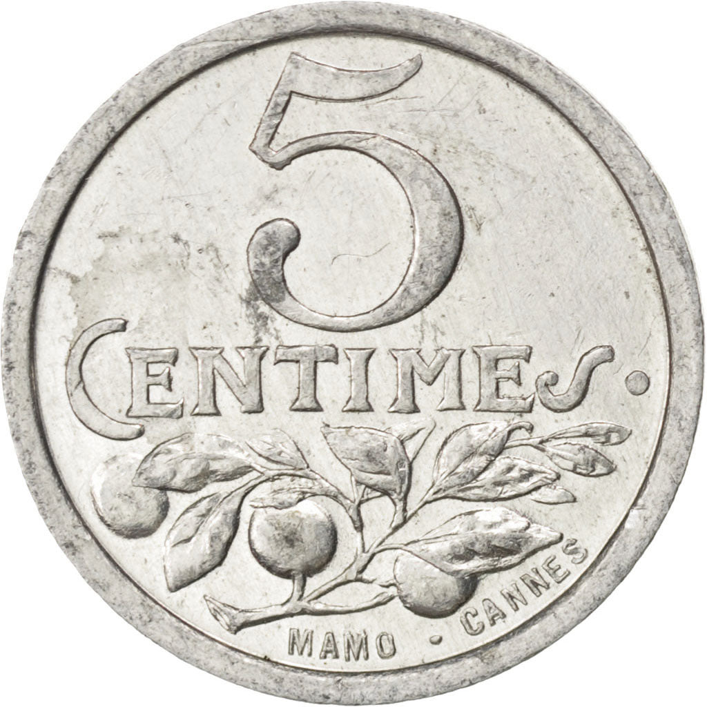 Coin, France, 5 Centimes, 1922, EF(40-45), Aluminium, Elie:10.3