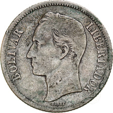 Moneda, Venezuela, Gram 5, Bolivar, 1945, Philadelphia, BC+, Plata, KM:22a
