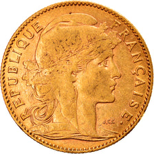 Moneta, Francia, Marianne, 10 Francs, 1906, Paris, BB, Oro, KM:846, Gadoury:1017