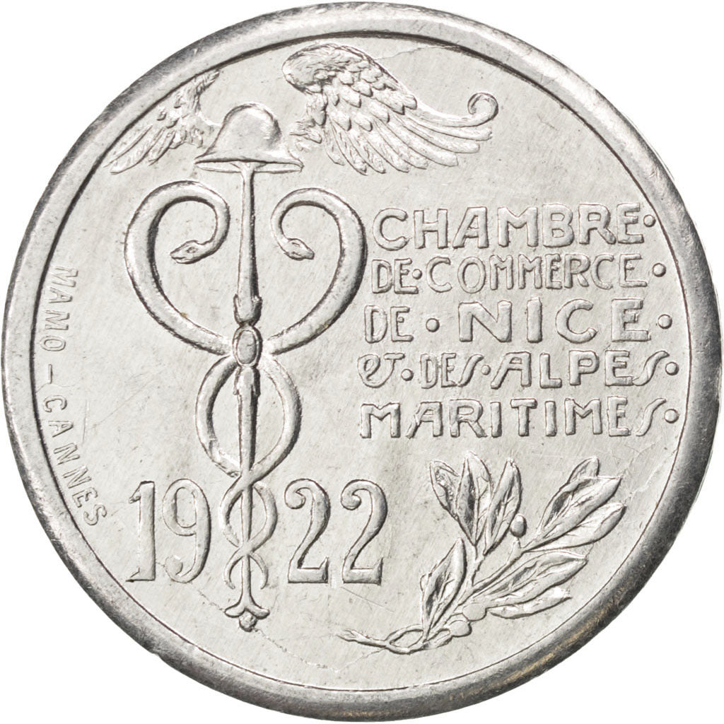 France, 10 Centimes, 1922, AU(55-58), Aluminium, Elie #10.4, 1.60