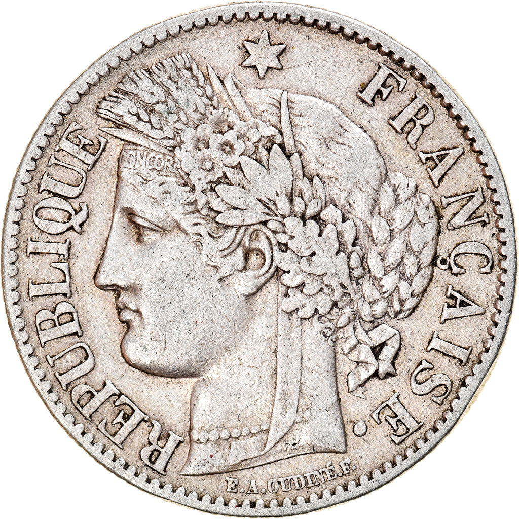 Moneta, Francja, Cérès, 2 Francs, 1887, Paris, EF(40-45), Srebro, KM:817.1