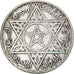 Munten, Marokko, Mohammed V, 200 Francs, 1953, Paris, ZF, Zilver, KM:53