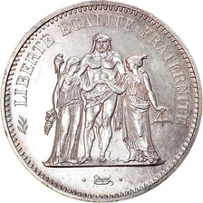 Moneta, Francia, Hercule, 50 Francs, 1974, SPL, Argento, KM:941.2, Gadoury:882a
