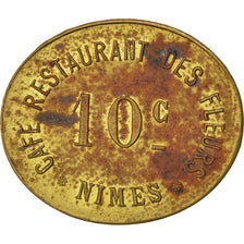 France, 10 Centimes, EF(40-45), Brass, Elie #30.1, 2.30