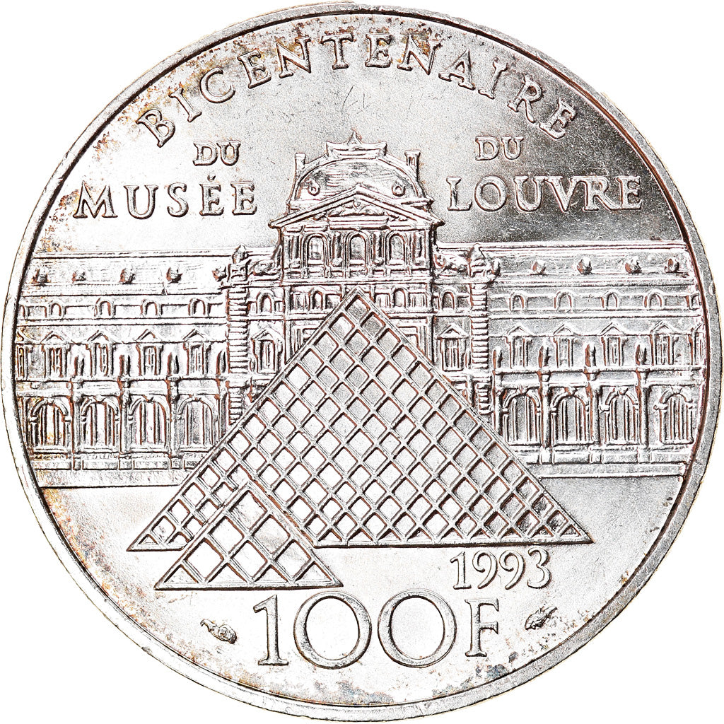 Münze, Frankreich, Liberté guidant le peuple, 100 Francs, 1993, UNZ, Silber