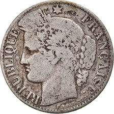 Moeda, França, Cérès, 50 Centimes, 1882, Paris, VF(30-35), Prata, KM:834.1