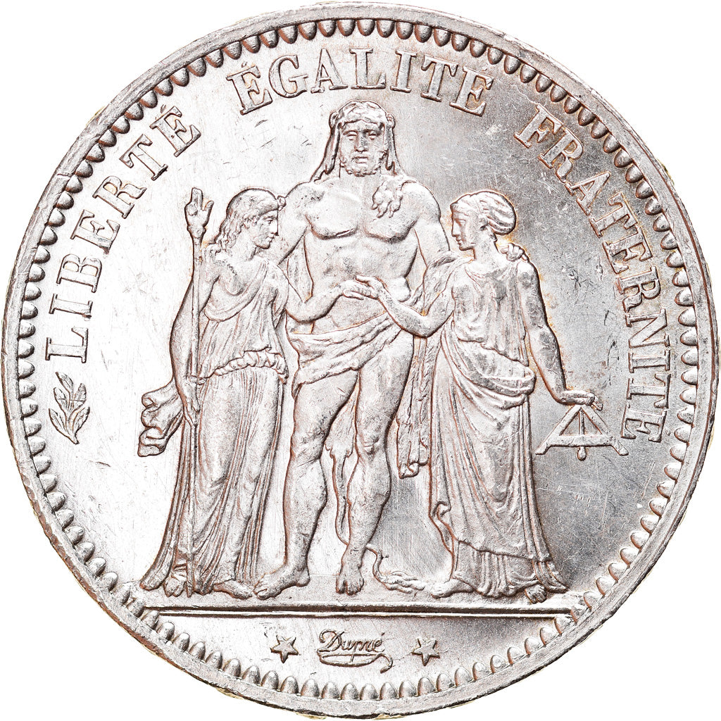 Moneta, Francia, Hercule, 5 Francs, 1873, Paris, BB+, Argento, KM:820.1