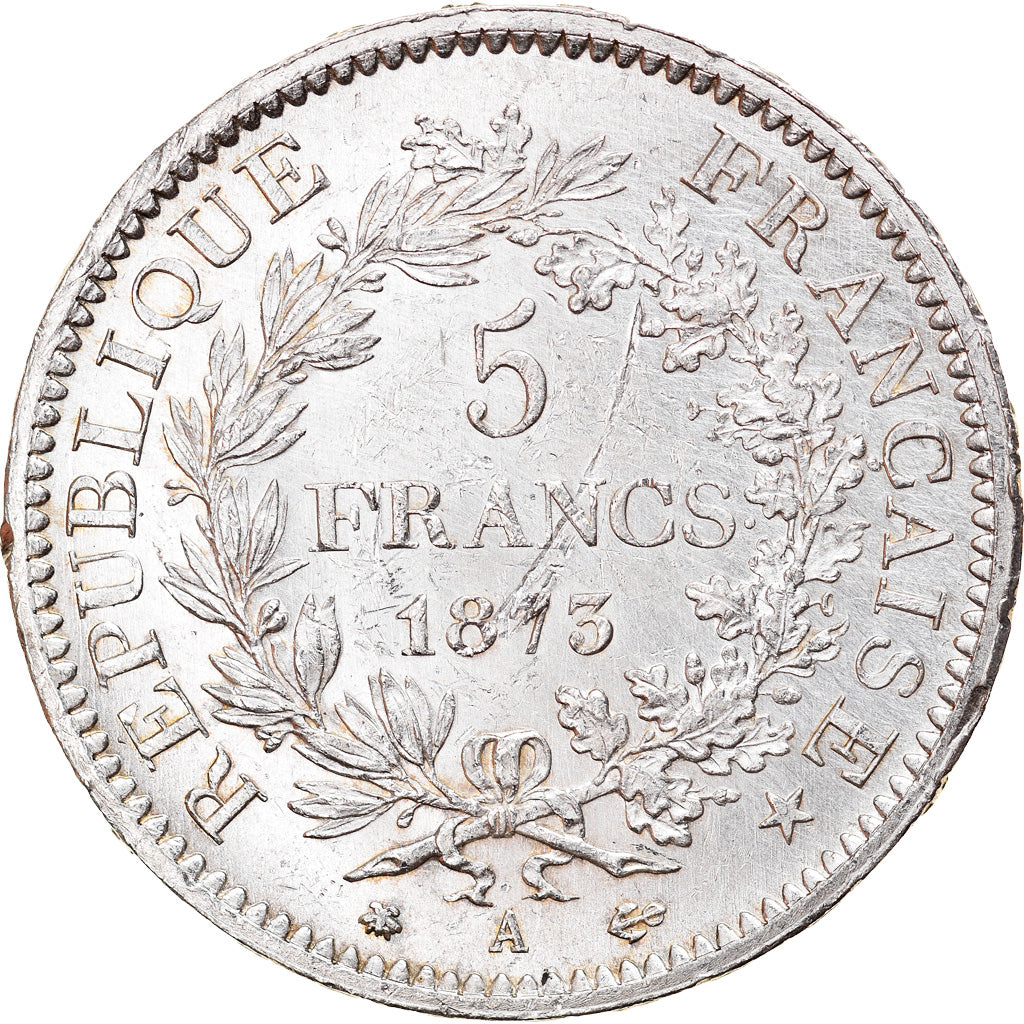Moneta, Francia, Hercule, 5 Francs, 1873, Paris, BB+, Argento, KM:820.1