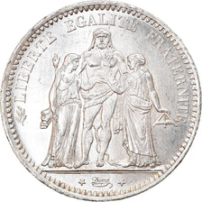 Moneta, Francja, Hercule, 5 Francs, 1873, Paris, MS(63), Srebro, KM:820.1