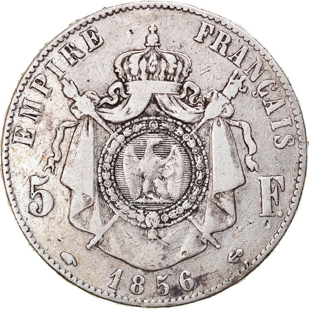 Monnaie, France, Napoleon III, Napoléon III, 5 Francs, 1856, Paris, TB, Argent