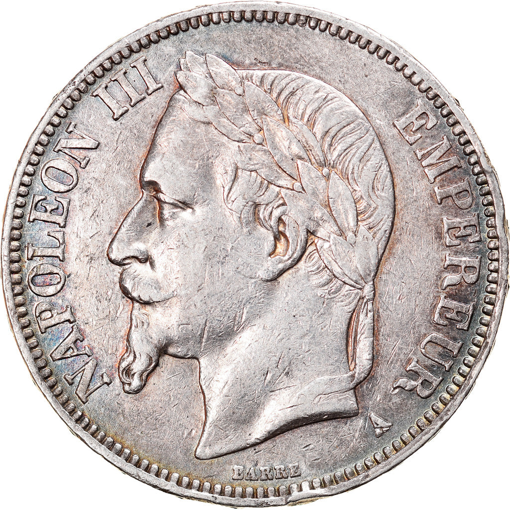 Monnaie, France, Napoleon III, Napoléon III, 5 Francs, 1867, Paris, TTB