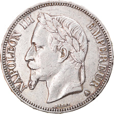 Moeda, França, Napoleon III, Napoléon III, 5 Francs, 1868, Paris, EF(40-45)