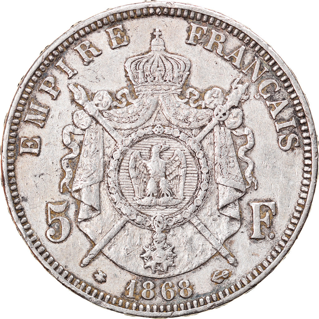 Münze, Frankreich, Napoleon III, Napoléon III, 5 Francs, 1868, Paris, SS