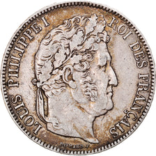 Moneta, Francia, Louis-Philippe, 5 Francs, 1841, Bordeaux, MB+, Argento