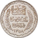 Moneta, Tunisia, Ahmad Pasha Bey, 5 Francs, 1939, Paris, BB, Argento, KM:264