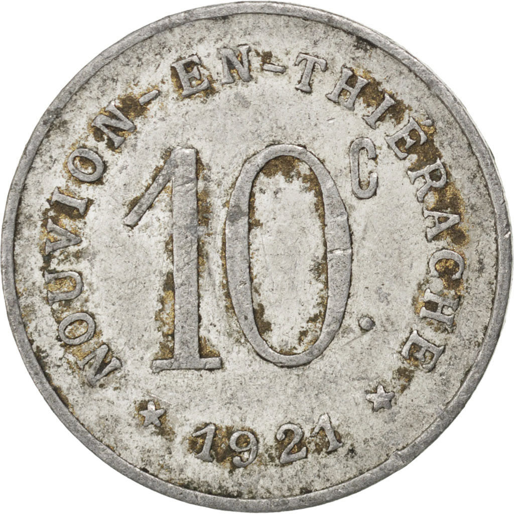 Nouvion-en-Thiérache, Union Commerciale et Industrielle, 10 Centimes 1921, Elie 