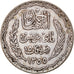 Moneta, Tunisia, Ahmad Pasha Bey, 5 Francs, 1936/AH1355, Paris, BB, Argento