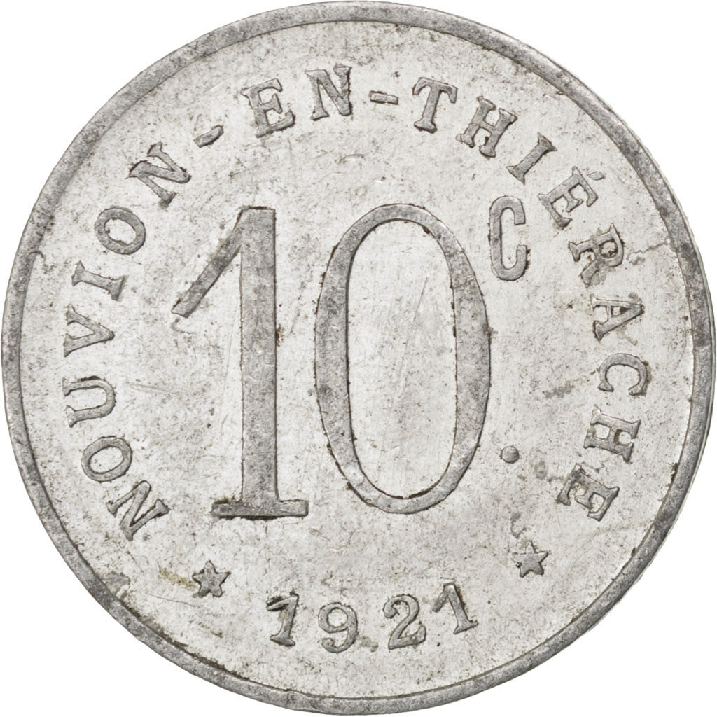 France, 10 Centimes, 1921, EF(40-45), Aluminium, Elie #10.2, 1.05
