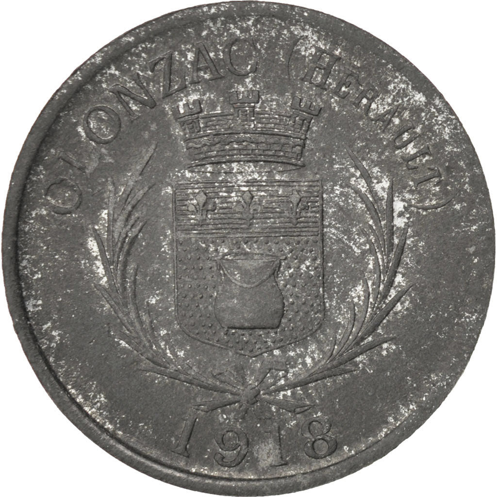 France, 5 Centimes, 1918, VF(30-35), Zinc, Elie #20.1, 2.31