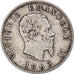 Coin, Italy, Vittorio Emanuele II, Lira, 1863, Milan, EF(40-45), Silver, KM:5a.1