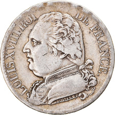 Coin, France, Louis XVIII, Louis XVIII, 5 Francs, 1814, Toulouse, VF(30-35)