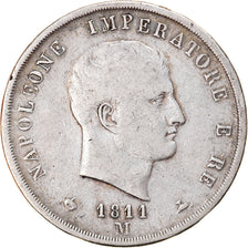 Munten, Italiaanse staten, KINGDOM OF NAPOLEON, Napoleon I, 5 Lire, 1811, Milan