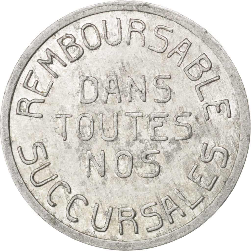 France, 10 Centimes, EF(40-45), Aluminium, Elie #10.2, 1.07