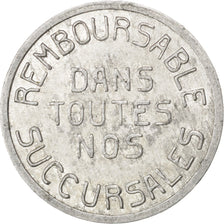 France, 10 Centimes, EF(40-45), Aluminium, Elie #10.2, 1.07