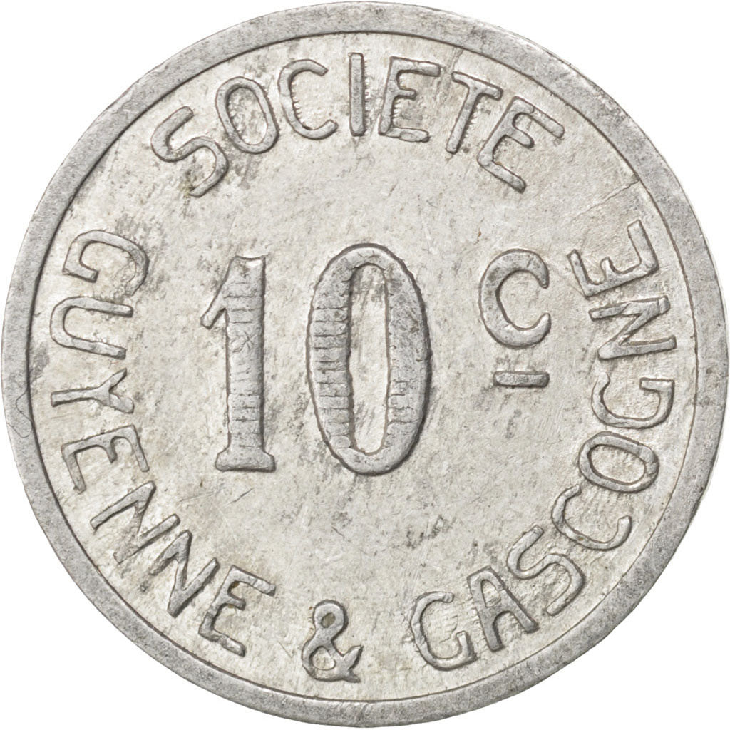 France, 10 Centimes, EF(40-45), Aluminium, Elie #10.2, 1.07