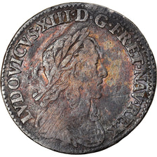 Coin, France, Louis XIII, 1/12 Écu, 2e poinçon de Warin, buste drapé et