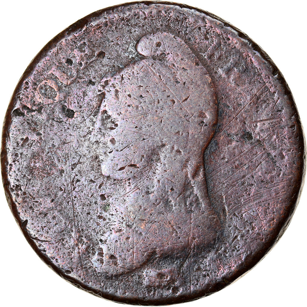 Monnaie, France, Dupré, Decime, AN 5, Paris, Modification du 2 décimes, B+